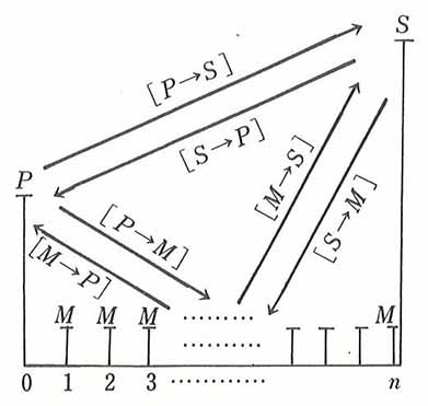 $B8=2A(B P, $BG/2A(B M, $B=*2A(B S $B$N4X78(B