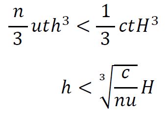 n/3 uth^3<1/3 ctH^3