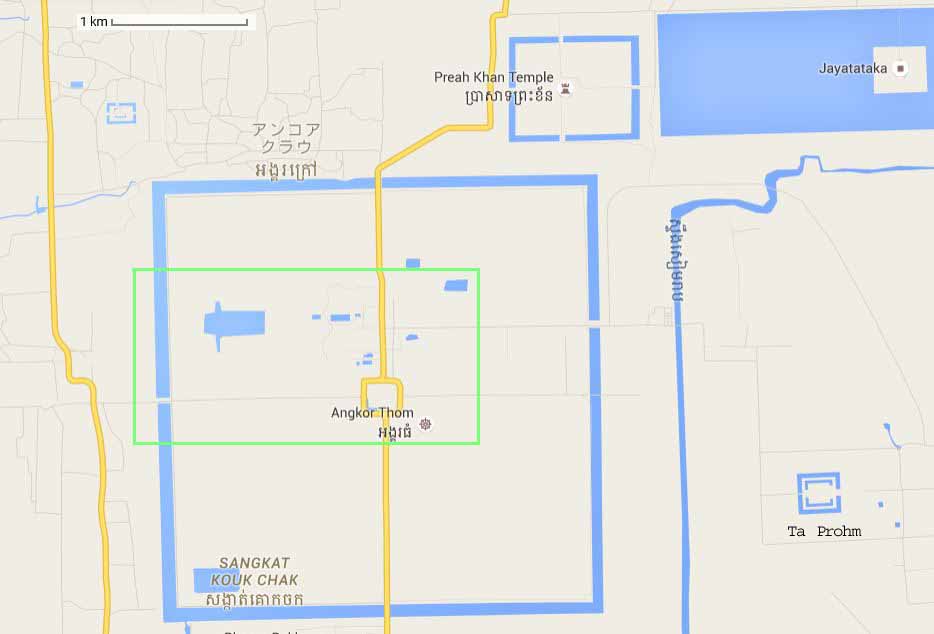 Angkor Thom (small scale) / Cambodia