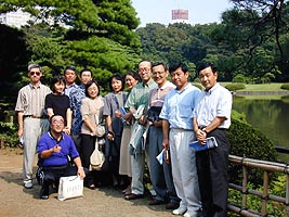 2000年8月 六義園で